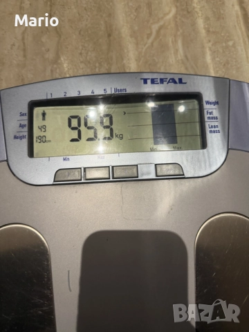 Tefal – 795691 – Body Master Vision кантар, снимка 3 - Електронни везни - 56668371