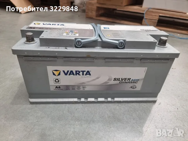 Акумулатор Varta AGM 105ah , снимка 3 - Аксесоари и консумативи - 56651897