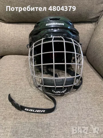 Продавам хокейна каска с решетка за хокей на лед BAUER WARRIOR COVERT RSPRO