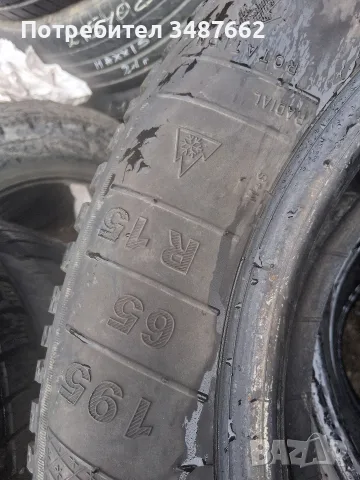 195 65 15 KLEBER  4броя зимни , снимка 4 - Гуми и джанти - 56722899