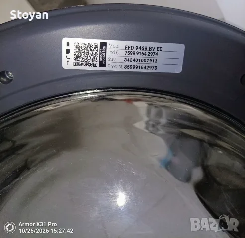 Пералня whirlpool 9 кг, снимка 2 - Перални - 56658191