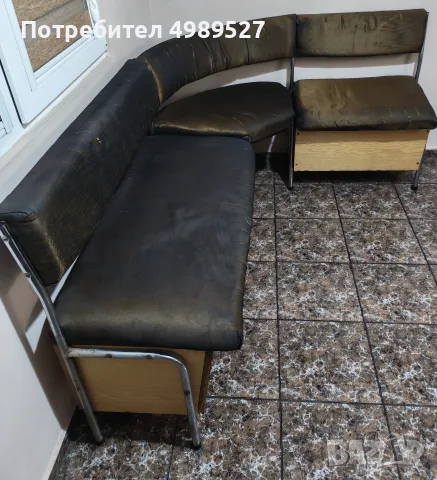 Кухненски ъглов диван, снимка 3 - Дивани и мека мебел - 56644921