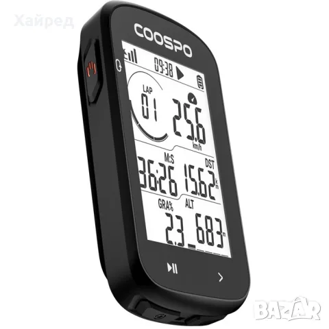 COOSPO CS300 Безжичен велокомпютър GPS Скоростомер Километраж Bluetooth 
