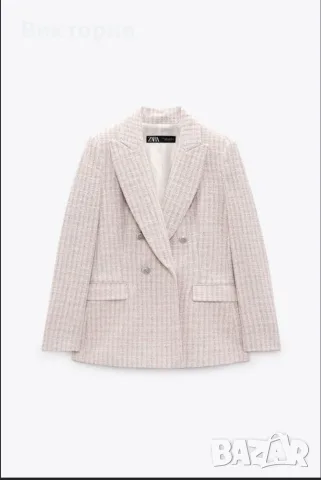 Zara double breasted blazer S