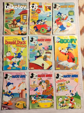 Ретро колекция от 9 класически немски комикса на Walt Disney (1982–1987) – Ehapa Verlag Описание ...