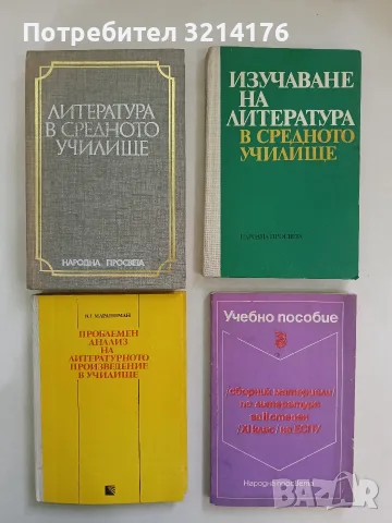Литература в средното училище. Методика за учителя – Колектив (1985)