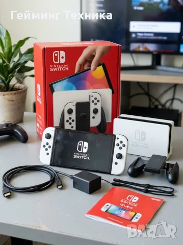 Nintendo Switch OLED Пълен Комплект Гаранция 12м