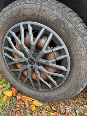 2 чифта оригинални железни джанти от Golf 4 15 инча + гуми + тасове