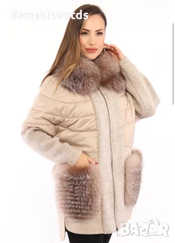 Дамско палто от Кашмир и Лисица