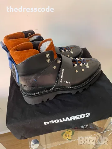 *DSQUARED2 кожени мъжки зимни боти !, снимка 3 - Мъжки боти - 56624016