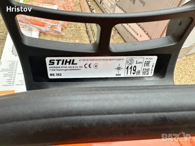 Бензинов трион STIHL ms 362, снимка 6 - Моторни триони/резачки - 56641330