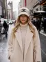 Пухена шапка с козирка Celine, снимка 5