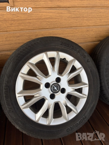 Оригинални лети джанти с гуми за Opel  16" 4x100