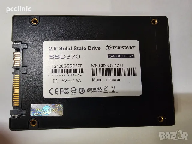 SSD Transcend 370 128GB SATA 2.5 inch - тествано, снимка 2 - Твърди дискове - 55044272