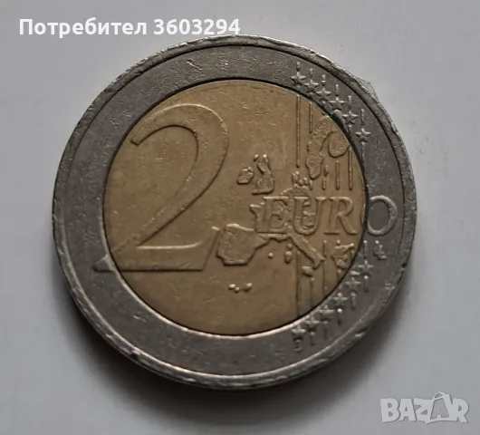 2 евро-Австрия 2002г. с дефект, снимка 2 - Нумизматика и бонистика - 56677108
