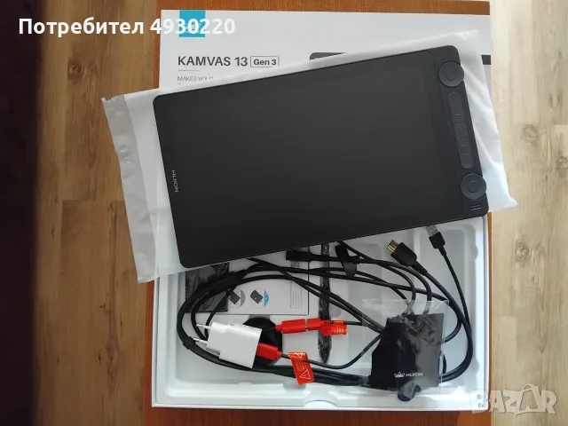 Продавам Графичен таблет HUION Kamvas Pro 13, снимка 3 - Таблети - 56596066