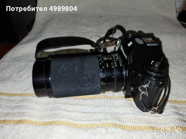 Nikon EM + soligor обектив, снимка 5 - Фотоапарати - 56697475