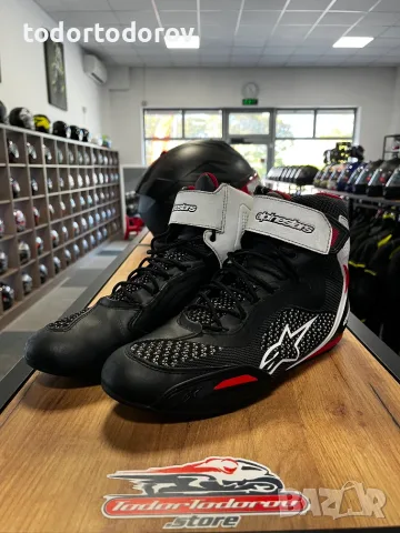 Мото боти ALPINESTARS FASTER-3 Black/White,номер 43.5 RIdeKNIT като нови 99.90 €