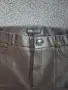 Кафяв кожен панталон Zara, снимка 2