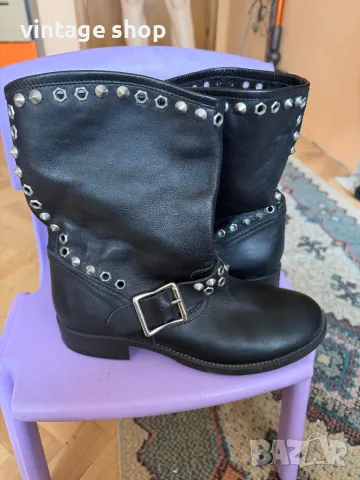 Ботуши Pinko (biker boots), размер 39, снимка 5 - Дамски ботуши - 56574487