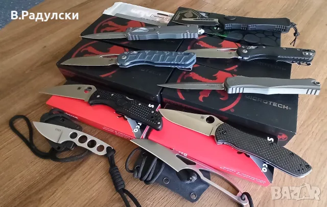 Microtech, Spyderco, Real Steel, Heretic Knives..., снимка 18 - Ножове - 56372557