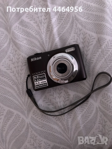 ретро фотоапарат Nikon Coolpix L21 + 32 GB карта + оригинален калъф