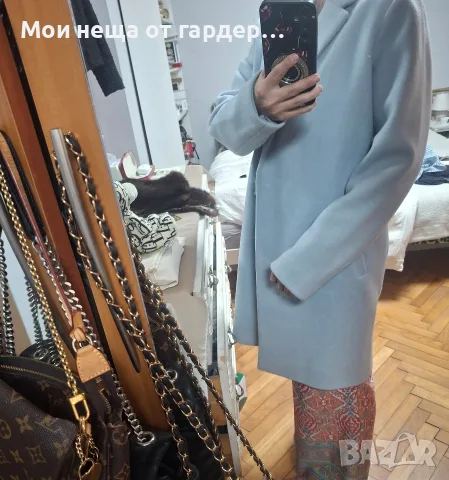 Палто небесно син нюанс Reserved .rS , снимка 8 - Палта, манта - 56569227