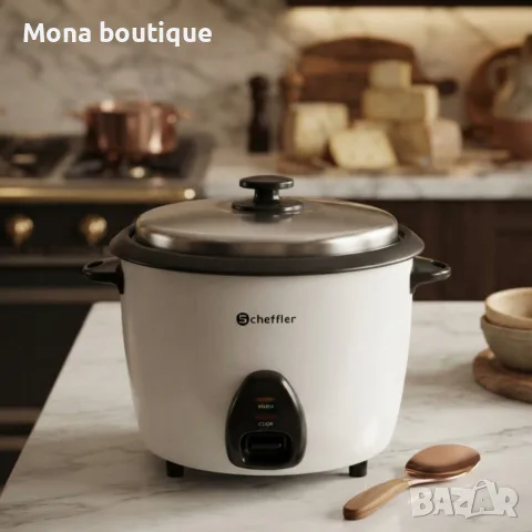 Оризоварка 2.2L, 900W - Автоматично готвене, поддържане на топлина, незалепващо покритие