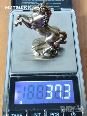 Бронзова фигурка кон, снимка 7 - Статуетки - 56621407