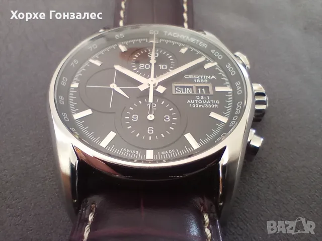 Certina DS-1 Automatic Chronograph, 43mm, снимка 3 - Мъжки - 56721325