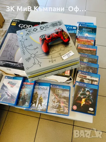 Sony Playstation 4 Pro с един джойстик и игри