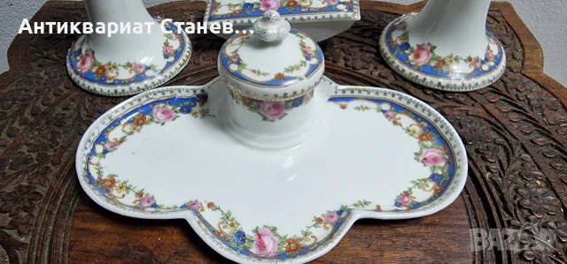 Антикварна порцеланова  мастилница , снимка 2 - Антикварни и старинни предмети - 56728628