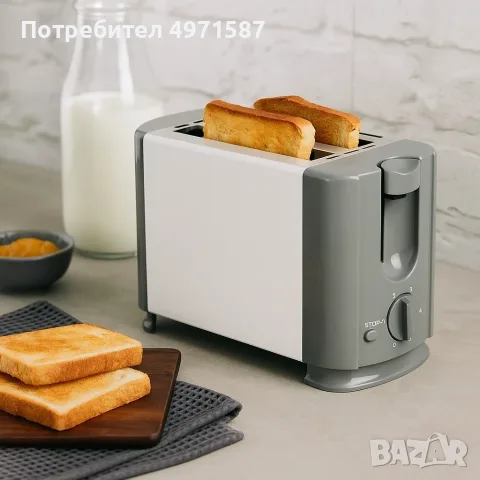 Тостер Rosberg 700W, 2 филийки, снимка 2 - Тостери - 56663178