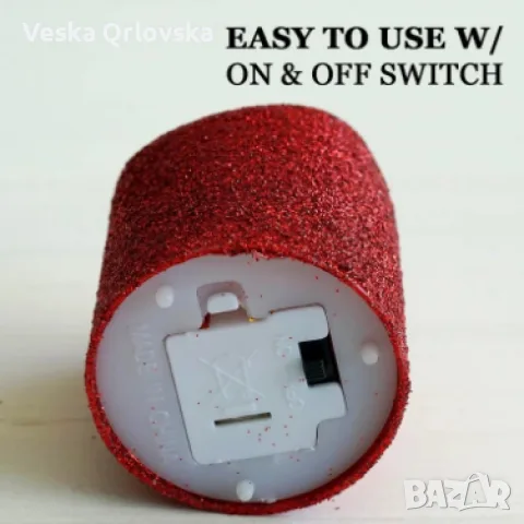 Мини LED Коледни свещи в компактен елегантен размер, снимка 5 - Свещи и свещници (декоративни) - 56725955