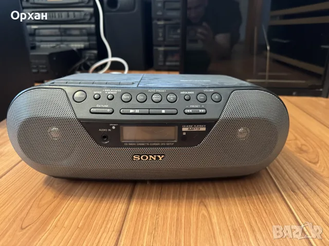 Радиокасетофон със CD Sony CFD-S07CP (MP3, AUX) – Напълно работ
