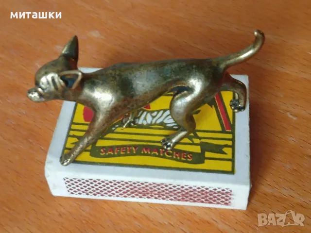 Чихуахуа бронзова фигурка, снимка 3 - Статуетки - 56614790