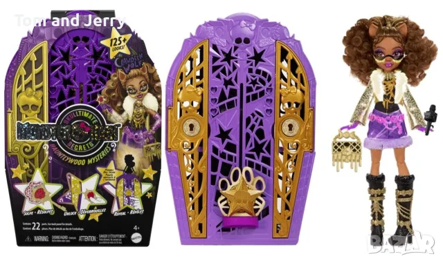 Кукла Monster High Hauntlywood Mysteries - Clawdeen Wolf / Клодийн Улф - вълк- 19 изненади