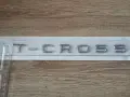 сребрист надпис Volkswagen T-Cross, снимка 2