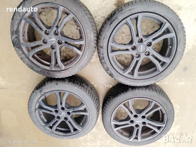 Оригинални джанти 17" Toyota 5x114.3 със зимни гуми 225/45/17 и TPMS