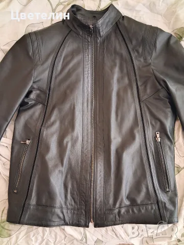 Яке естествена кожа (L), снимка 2 - Якета - 56705896