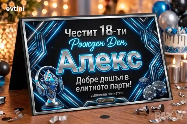 Табелки за маса за Рожден ден