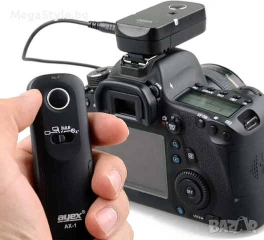 ayex Безжично дистанционно освобождаване AX-1 E3 Съвместимо с Pentax 645D