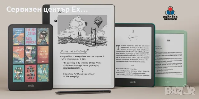 Ремонт на електронни книги (четци) във Варна – Смяна на екрани (E-Ink), батерии | Express Service