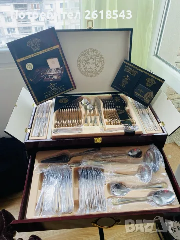 Прибори за хранене с позлата - Versace Limited
Edition - 72 части