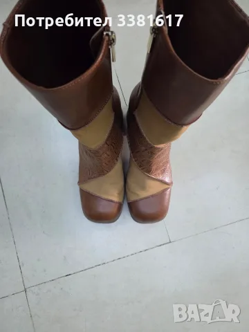 Дамски боти Bershka patchwork y2k, снимка 6 - Дамски боти - 56737674