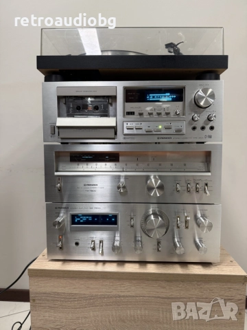 🔈ТОП ретро сет PIONEER усилвател SA-7800, тунер TX-7800, дек CT-F850, грамофон PL-512X - Синя серия🔈