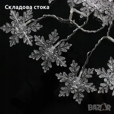 коледна светеща завеса, снимка 4 - Декорация за дома - 56602740