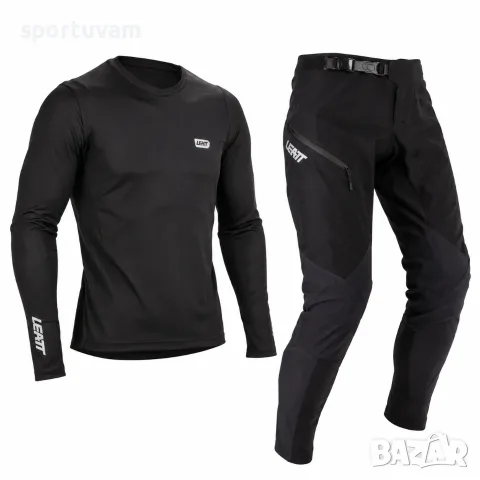Екип за колоездене LEATT Ride Kit MTB 1.0 детски, черен, XL / 160 см