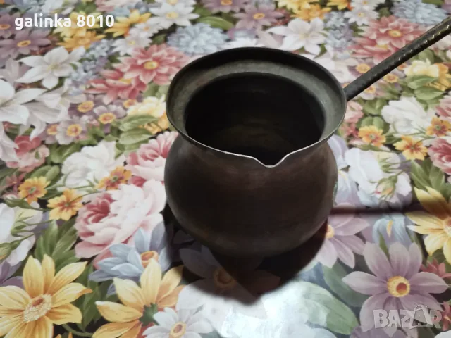 Старо медно джезве, снимка 4 - Антикварни и старинни предмети - 56601587