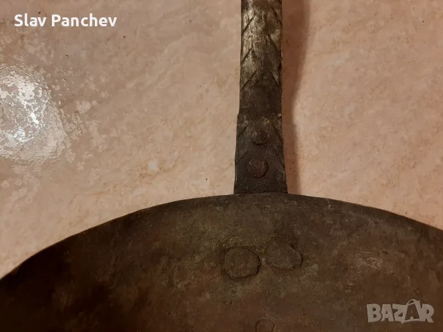 Продавам меден черпак, снимка 7 - Антикварни и старинни предмети - 56689797